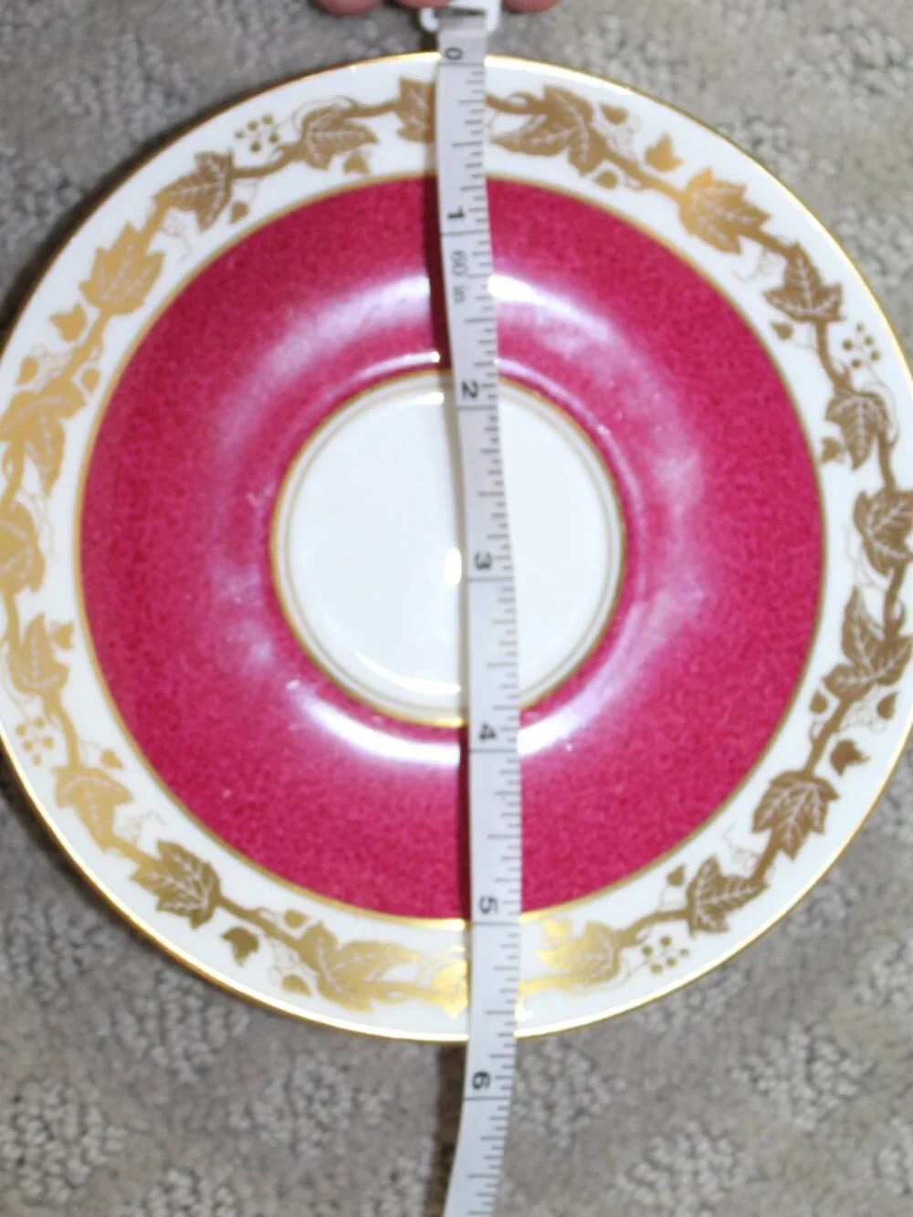 Tea Cup & Saucer Wedgwood Whitehall W3994 Powder Ruby Bone China